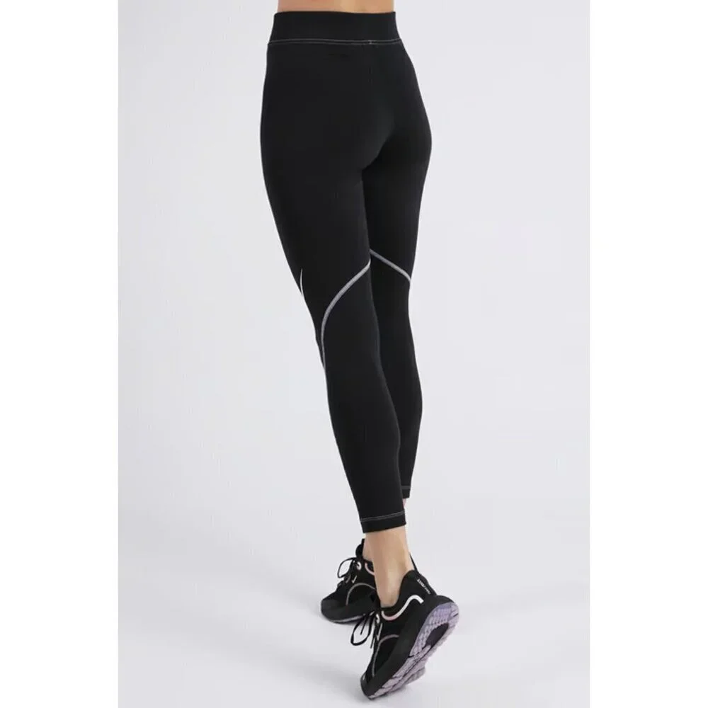 Nike Black Swoosh Graphic High-Rise Leggings Size XS - 47716